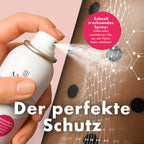 Strumpfhose wird mit NYLAM eingesprüht.